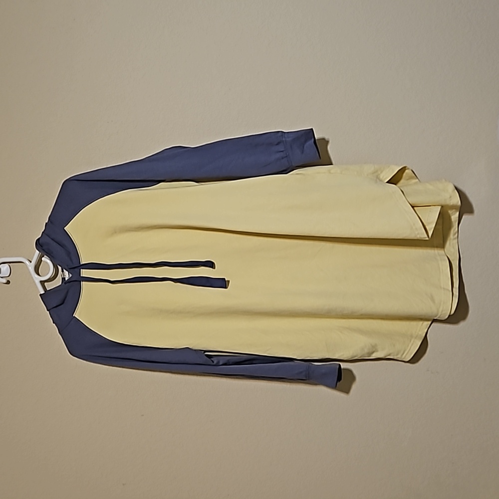 Yellow and Blue t-shirt dress